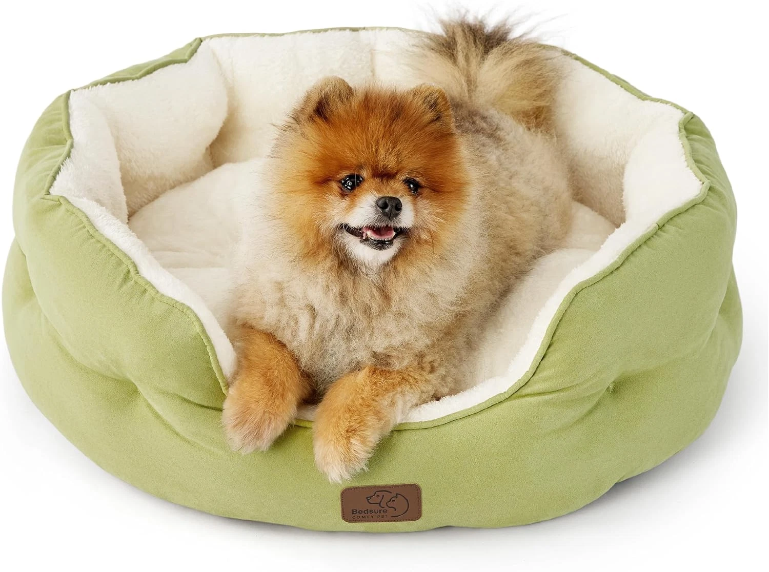 Dog Beds for Small Dogs - round Cat Beds for Indoor Cats, Washable Pet Bed for P