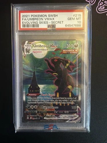 Pokemon 2021 Umbreon VMAX 215/203 Alt Art Evolving Skies GEM MINT PSA 10 💎💎