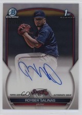 2023 Bowman Chrome Prospect Refractor /499 Royber Salinas #CPA-RSS Auto 4jk
