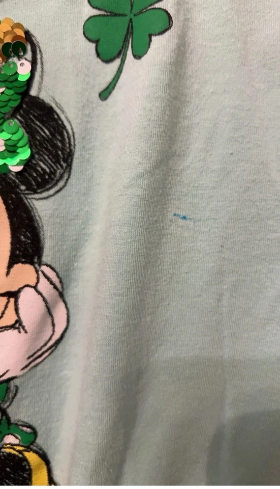 Vestido Disney Minnie Mouse Día de San Patricio Niño Talla XS (4/5) Trébol Verde Foto 4 de 4