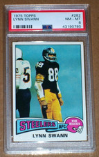 1975 Lynn Swann rookie #282 Topps PSA 8 Pittsburgh Steelers
