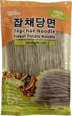 Sweet Potato Glass Noodles Straight Cut, Japchae Noodles, Korean