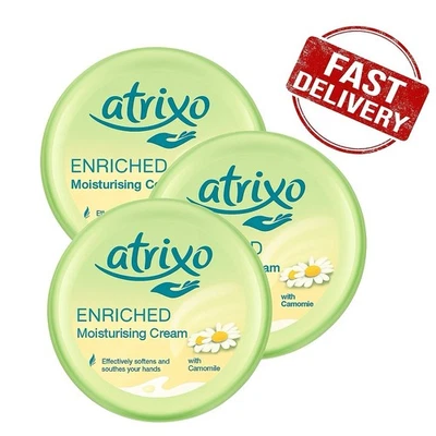 BEIERSDORF UK LTD 3 x Atrixo Hand Cream Enriched Moisturising 200 ML ✅✅✅