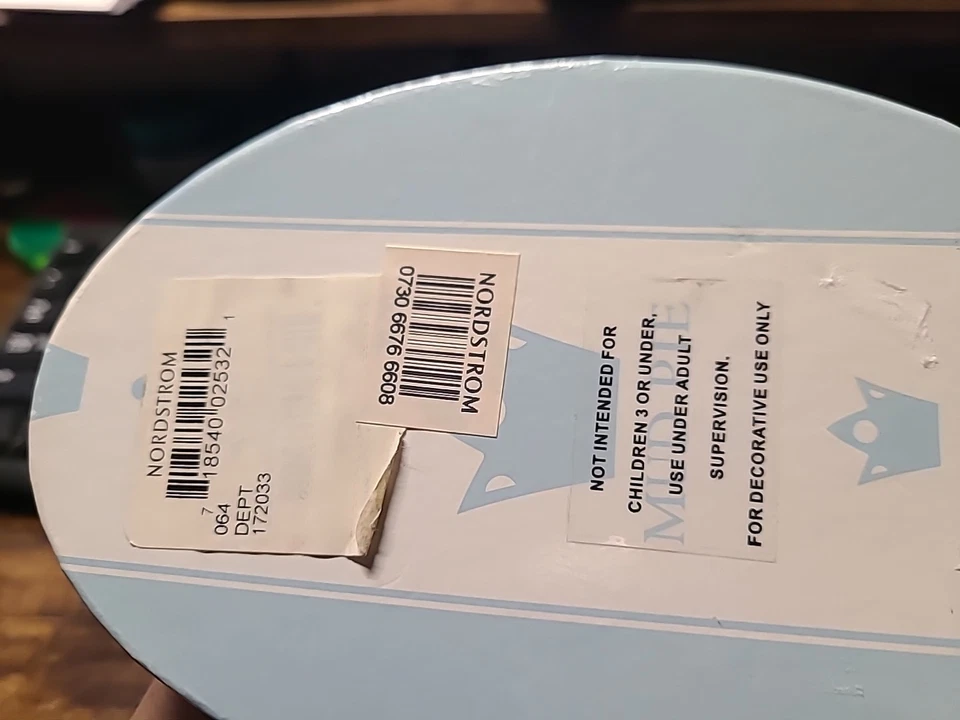 Mud Pie Prince 1º dente e corte de cabelo conjunto de caixa de bugigangas articulada de cerâmica Nordstrom Box - Imagem 4 de 4