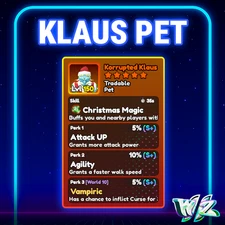 World Zero WZ - KLAUS PET - LVL 150 - PERFECT VAMP PERKS