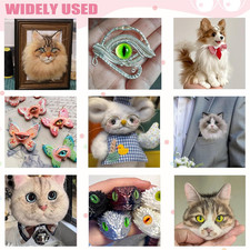 8-20Mm 253 PCS Amigurum Safety Eyes for Crochet Animals, 3D Glitter Glass Eye...