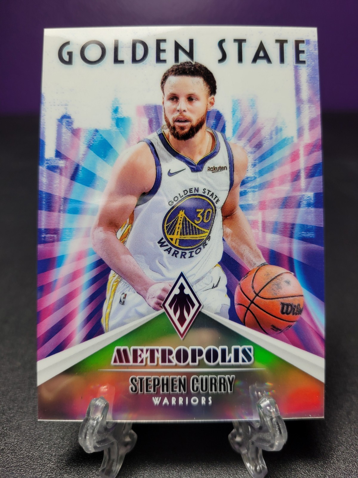 Steph Curry METROPOLIS Card 2023-24 Panini Phoenix Basketball Case Hit Warriors