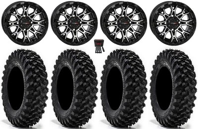 System 3 ST-6 14'' Wheels Black 32'' Warrior XT  Tires RZR XP 1000 / PRO XP