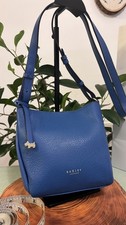 Radley London handbag /Shoulder/cross Body/ work messenger Bag blue   Leather 