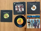 Lot of 5 THE BEATLES 45 RPM records Sleeves Apple & Capitol