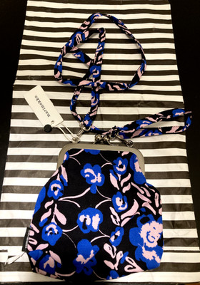 MARIMEKKO Bag Roosa Kiss Lock Purse Crossbody NWT Blue Black Pink Floral Spring