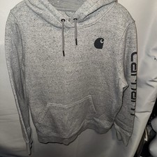 Carhartt Gray Pullover Relaxed Fit Large 12/14 Hoodie