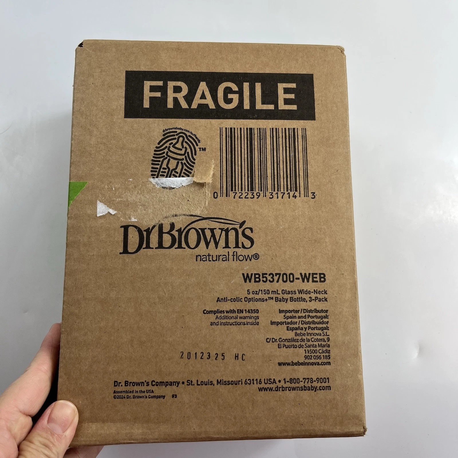 Dr. Brown’s Options+ Bottle Set - Clear (WB53700-WEB) 3 PK