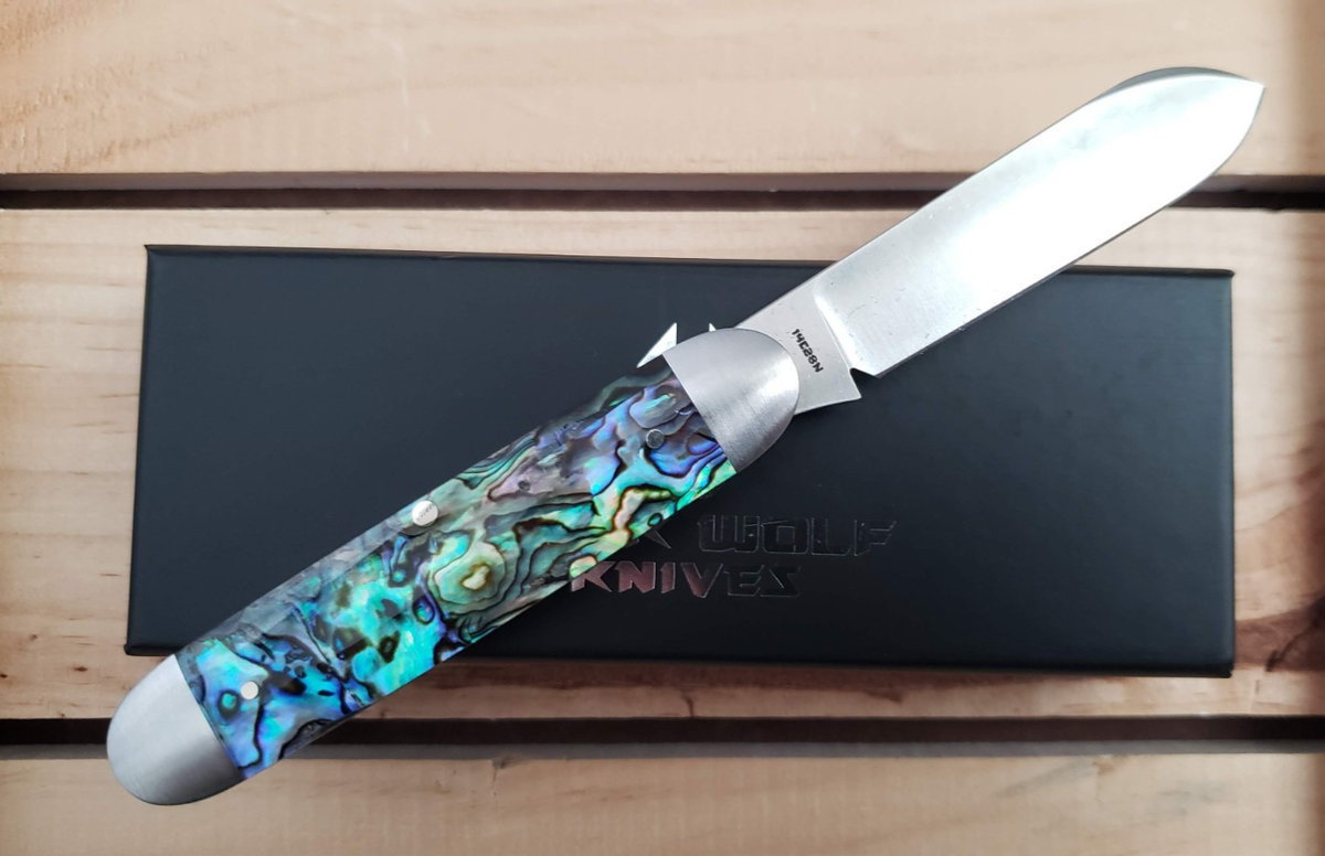 Jack Wolf Knives Gateway Equal End Abalone | eBay