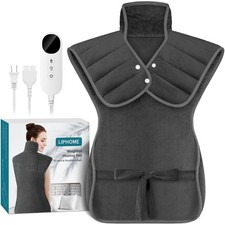 Heating Pad for Neck and Shoulders and Back, 2.7lb Weighted Electric Heat Pad...