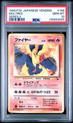 1998 POKEMON JPN VENDING SER II #146 MOLTRES PSA 10 | eBay