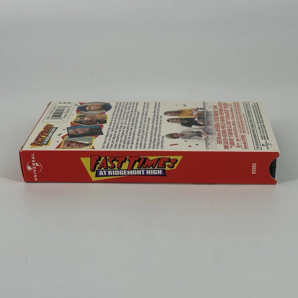 Видеокассеты Fast Times at Ridgemont с высоким рукавом отличное состояние товара - бесплатная доставка - Изображение 4 из 4