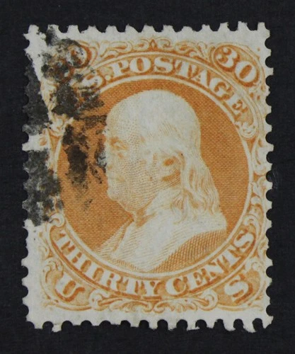 CKStamps: US Stamps Collection Scott#71 30c Franklin Used CV$190