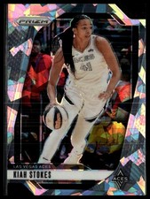2024 Panini Prizm WNBA #122 Kiah Stokes Ice Prizms