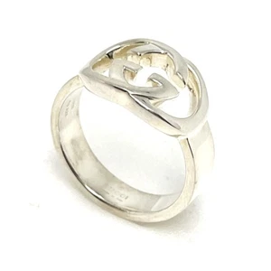 Bague Gucci imbriquée G Ag925 argent bijou US6,5 occasion