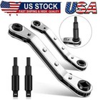2Pcs Hvac Service Wrench refrigeration wrench,3/16"to3/8",5/16"x 1/4"Hvac Tools