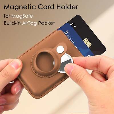Magnet Kartenetui Wallet Integrierte AirTag Tasche für MagSafe für iPhone