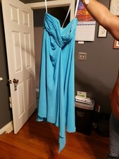 Davids Bridal Casual Formal Women's Wedding Dress Clothes Size 12 Blue 