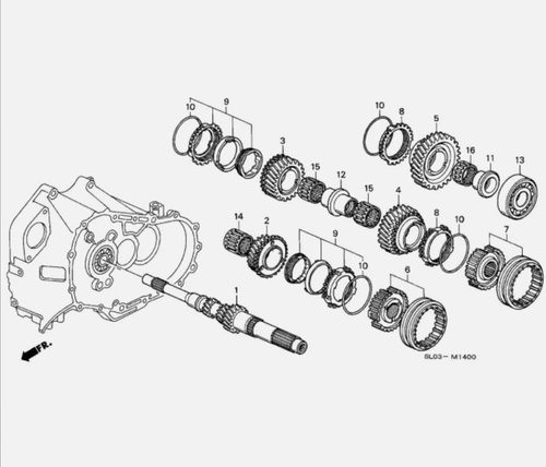 HONDA Genuine OEM BEARING ANGULAR Acura NSX NA1 NA2 91004-PR8-008 New - Picture 2 of 2
