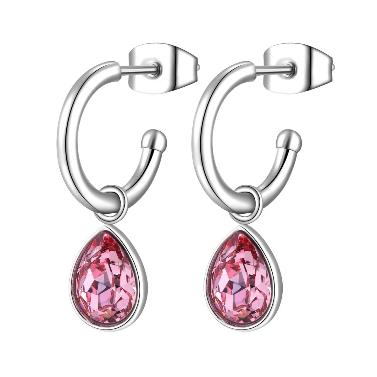 Orecchini perno goccia irregolari martellate 11x6 mm - Dorato con oro fino x2 - Perles & Co
