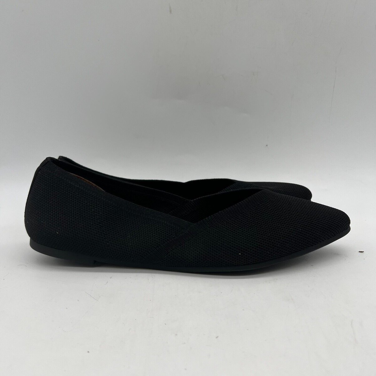 Katie バレリーナシューズ BLACK Cynthia Rowley Calla Women's Black Pointed Toe Slip On Ballet