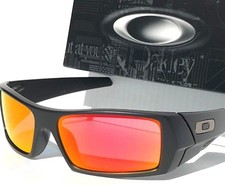 NEW OAKLEY GASCAN Matte Black POLARIZED Galaxy Ruby Iridium Sunglass 9014