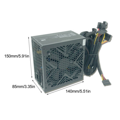 Desktop computer power supply For XinHang PS650Pw 700W Black Silent #WD8
