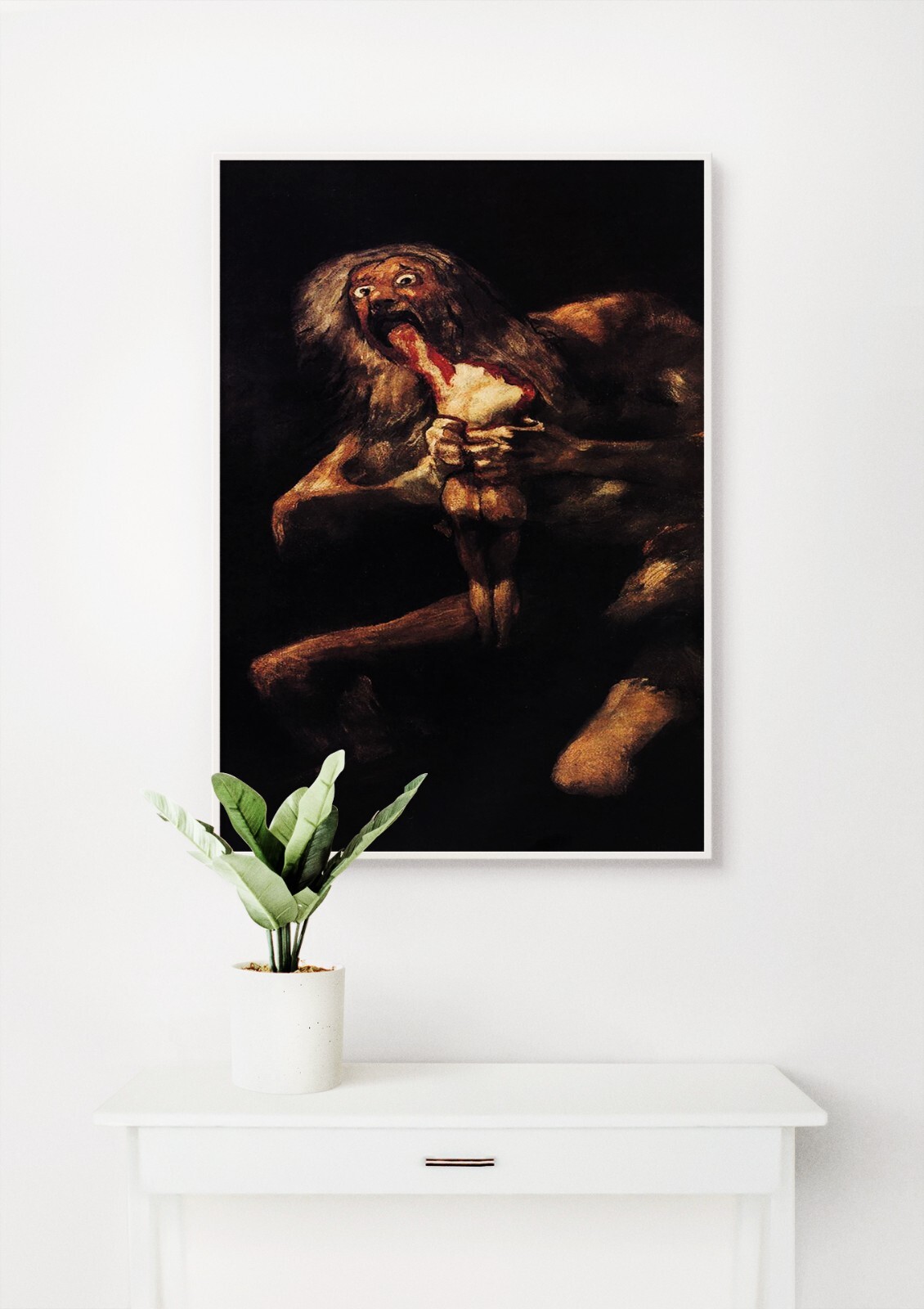 Francisco Goya: Saturno devorando a su hijo. Impresión de regalo de museo de giclee de bellas artes