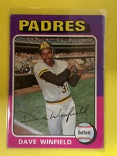 1975 Topps Facsimile autographed Dave Winfield San Diego Padres  #61 Vg Ex