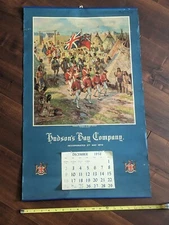 1956 Hudson Bay Co. HBC Advertising Calendar York Factory Canada History Rare