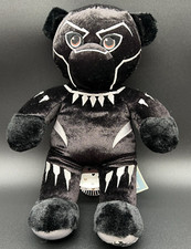 Build A Bear Black Panther Marvel Avengers Stuffed Plush Bear  No Sound