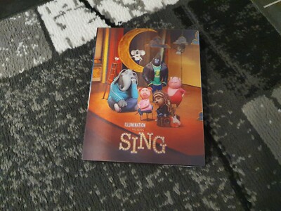 SING (3D + 2D Blu-ray) HDZeta Silver Label Lenticular Fullslip Steelbook