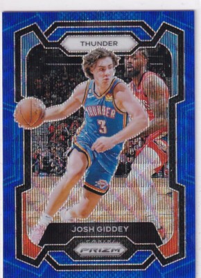 Panini NBA Prizm 2023-24 No. 50 Josh Giddey Blue Wave Prizm