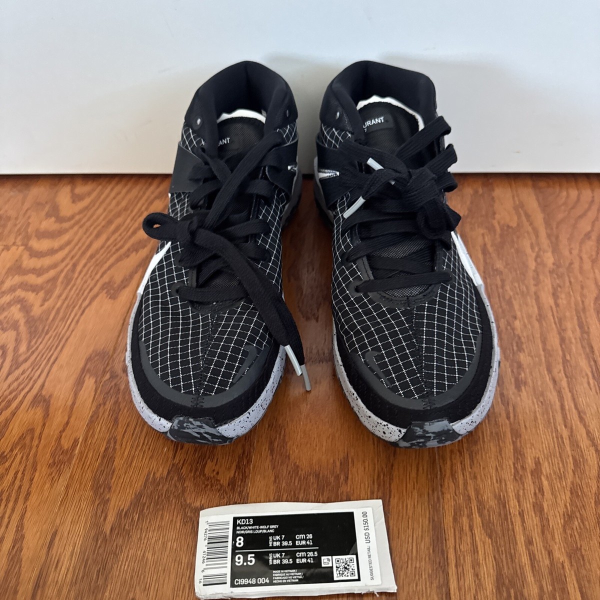 %Size 8 Nike KD 13 Oreo Basketball Suns Sneakers C19948-004 Men A4 Nike KD 13 Oreo shoes - CI9948-004 Sneakers Basketball Sz 9  main image 2