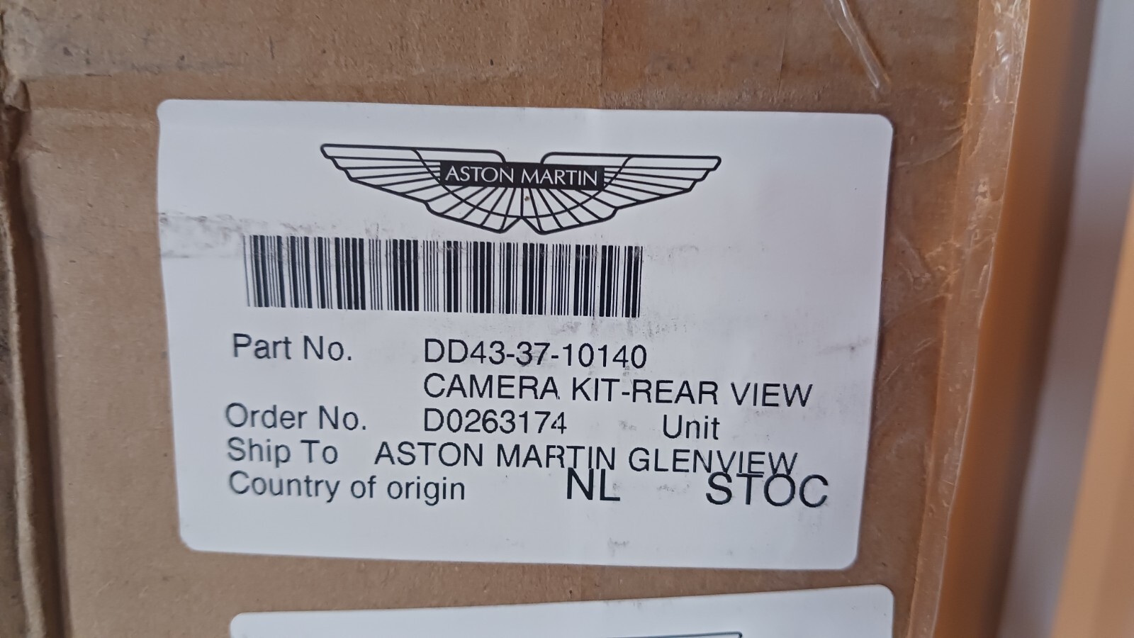 Aston Martin CAMERA KIT-REAR VIEW - DD433710140