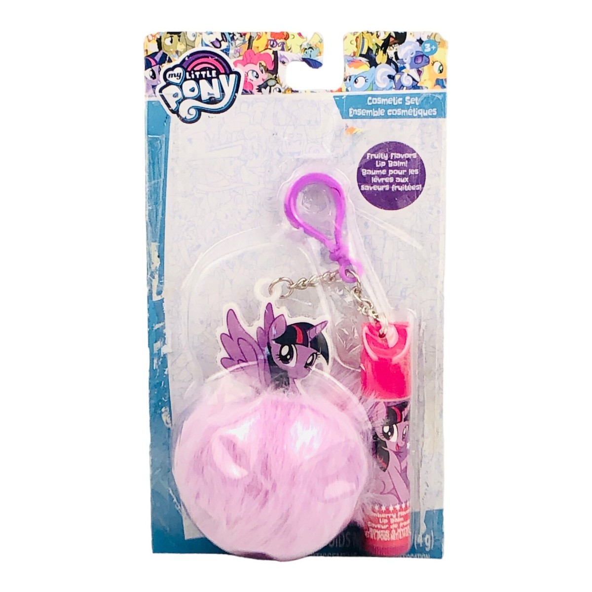 My Little Pony Pom Pom Keychain and Lip Balm Set UK