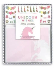 Mrs Grossman's - DESIGN YOUR OWN STICKER NOTECARDS - UNICORN WISHES