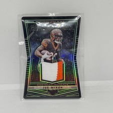 2018 Obsidian Galaxy Gear Relics Joe Mixon Patch 24/25 Bengals Corner Peeling