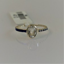 WHITE TOPAZ NATURAL GEMSTONE 925 STERLING SILVER HANDMADE JEWELRY RING 4 TO 7