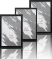 Bilderrahmen 20X30Cm Schwarz Holz 3Er Set Fotorahmen Mdf Rahmen