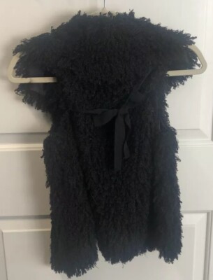 Super cute faux fur vest - with a bow! | eBay