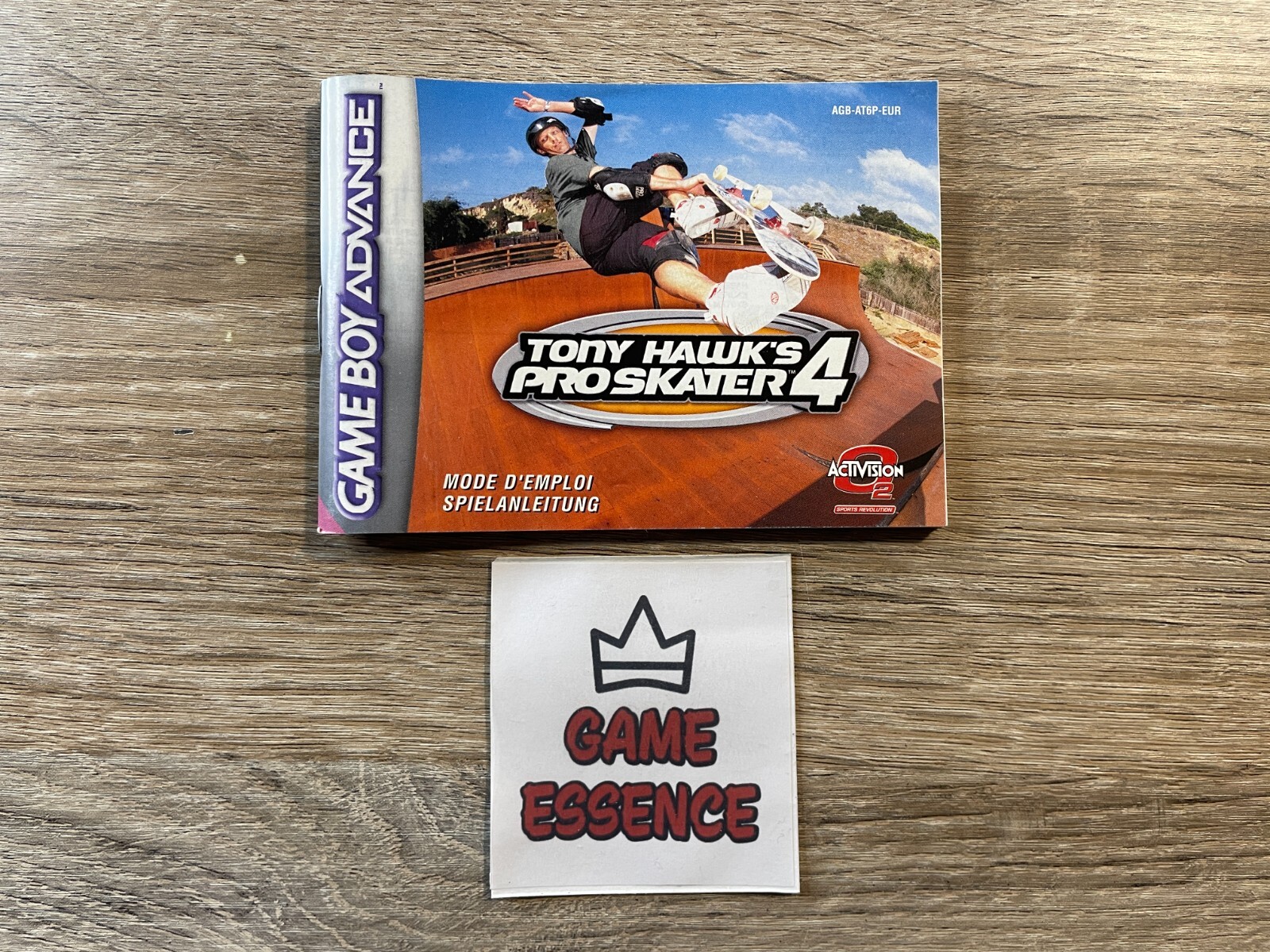 NOTICE SEULE Tony Hawk's Pro Skater 4 Nintendo GameBoy Advance Game Boy GB GBA
