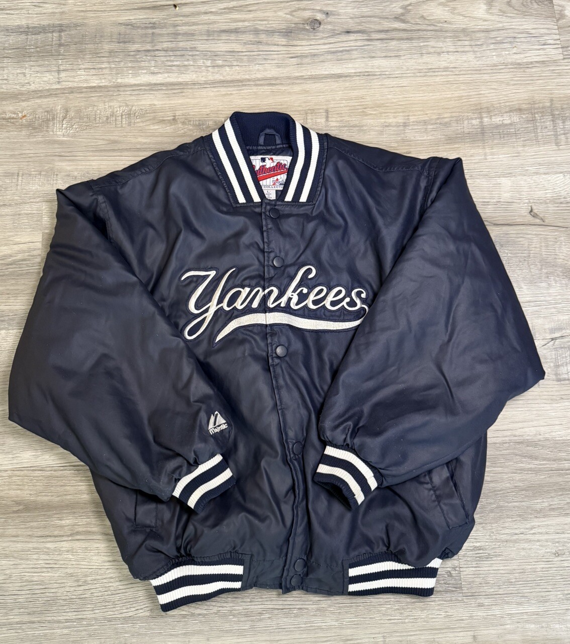 SWEET VINTAGE MAJESTIC DIAMOND COLLECTION NEW YORK YANKEES JACKET KIDS SZ LARGE