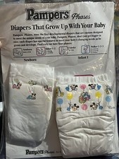 Vintage Diapers Pampers Phases Childbirth Classroom 2 Diapers