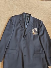 Stafford Blazer, Men's Navy Blue Suit Coat, New